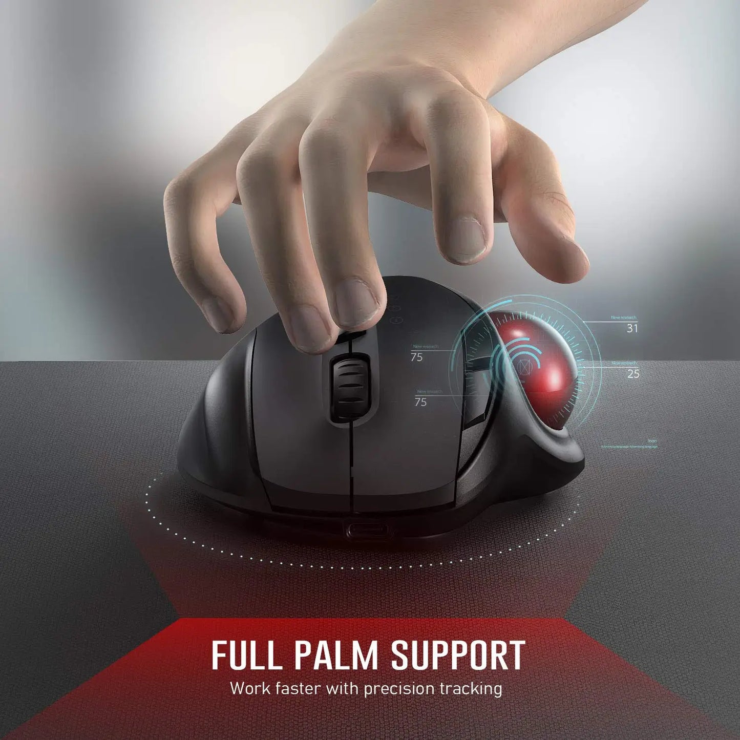 Trackball Wireless Mouse