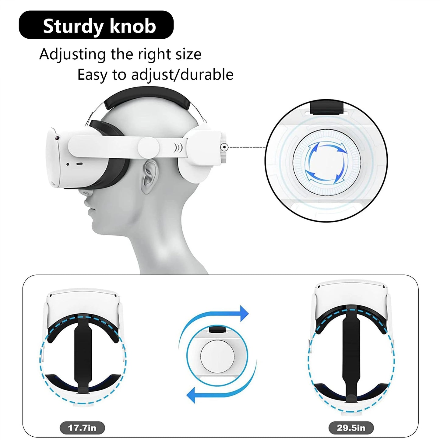 Meta Quest 2/Oculus Quest 2 Adjustable Elite Head Strap