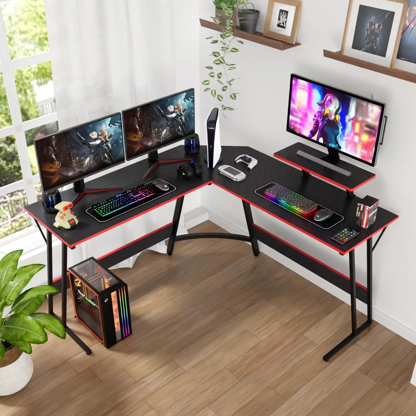 L Shaped Gaming Desk