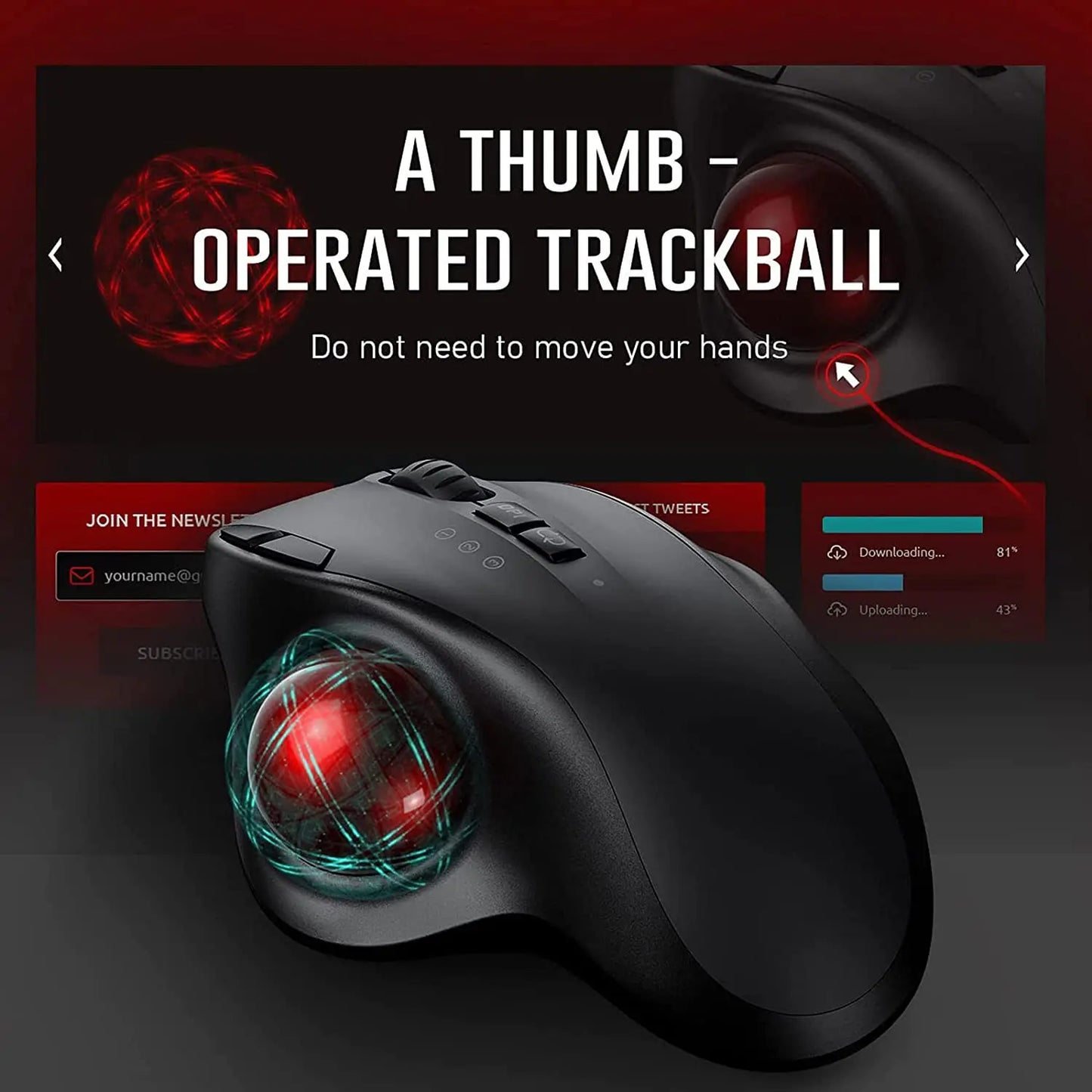 Trackball Wireless Mouse